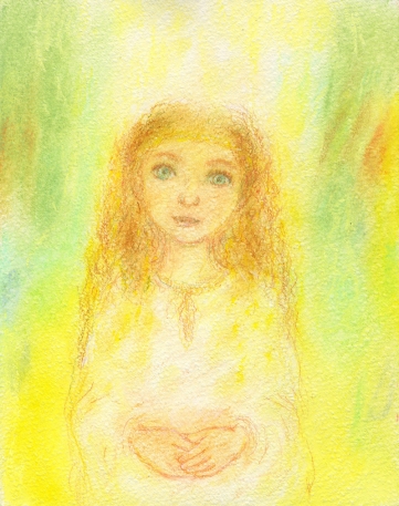 Девочка Дара, рисунок к Легенде "Начадо ДАРа", 2014 г.