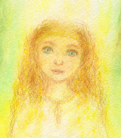 Девочка Дара, рисунок к Легенде "Начадо ДАРа", 2014 г.