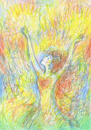 Лучистая радость Себя..! Рисунок Татьяны Казмирук, лето 2012 года