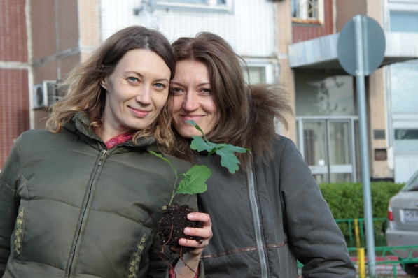 Натуля Устинова и Светлана Родная  с Дубочком